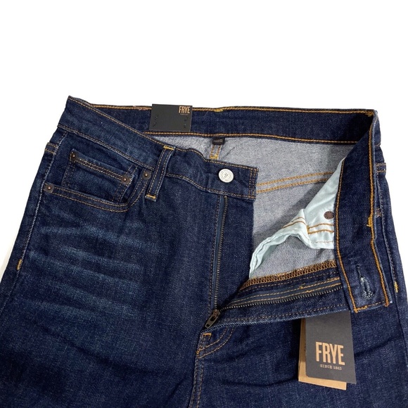 Frye Women’s Size 27 Blake Blue Mid Rise Addie Skinny 5 Pocket Denim Jeans NWT - Picture 7 of 12